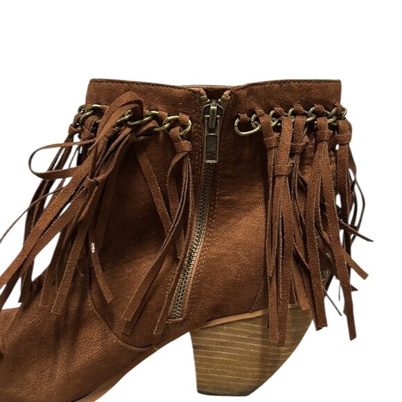 Not Rated Ankle Boots Brown Size 10 - Picture 3 of 10